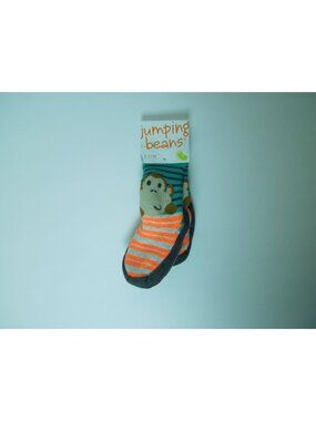 Jumping Beans Baby Boy Toddler Monkey Slipper Sock Size 6-12 Months